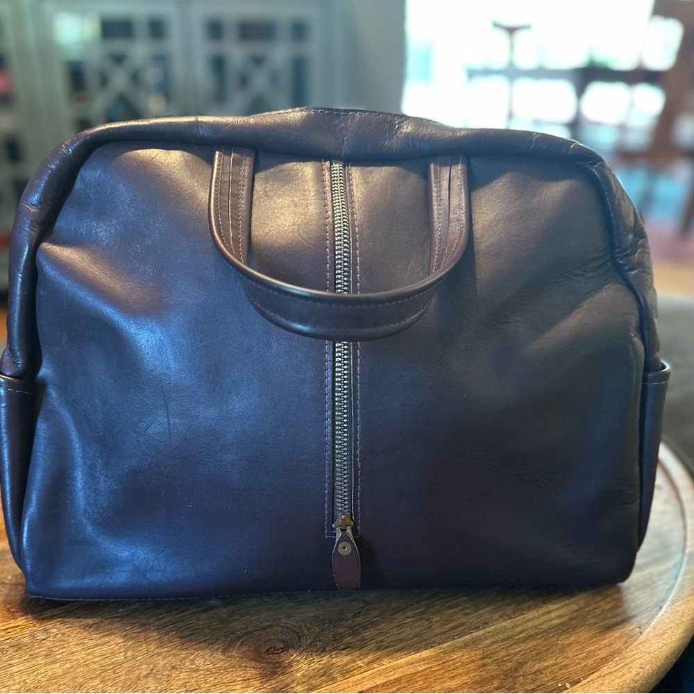 Vintage “Fashion is Our bag by Harrison” Brown Leather Bag
